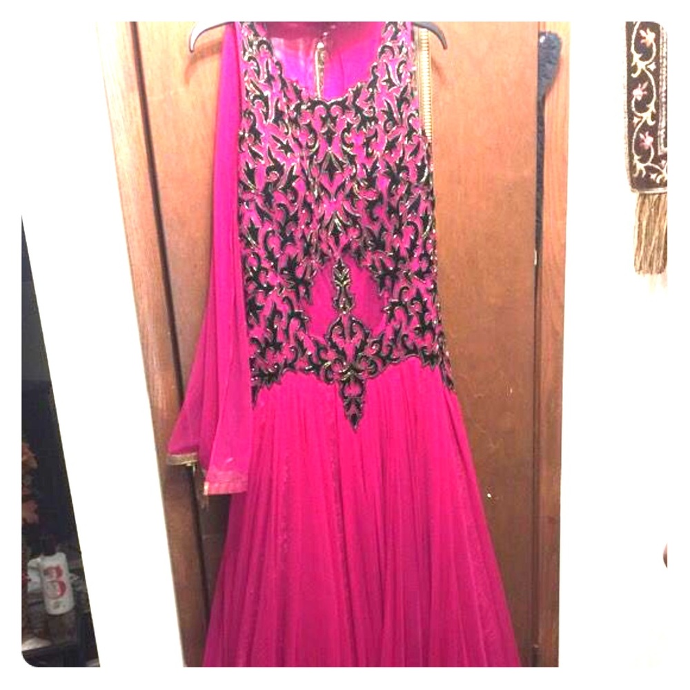 COPY - Pakistani dress”chiffon”Best for wedding or prom.